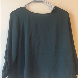 Deep jade forever 21 blouse